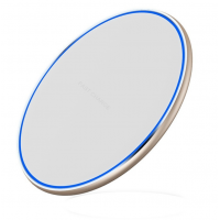 DP Ultra Thin Round 10W QI Wireless Charger Compatible for Samsung Galaxy S10/S9+/S8/S8+/Note 8 and iPhone QI-enabled devices